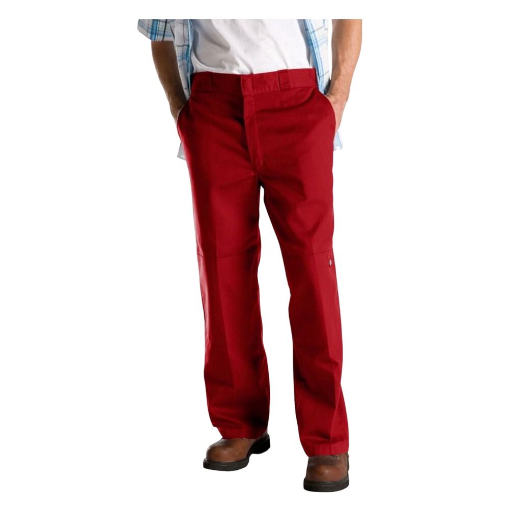Dickies Loose Fit Double Knee Work Pant ENGLISH RED 40x30 Mens